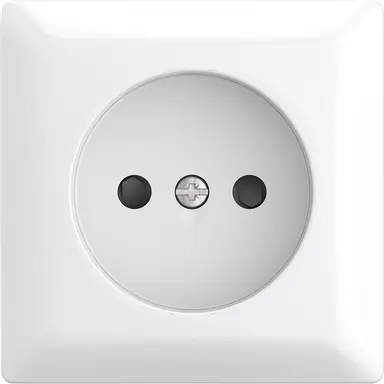 Busch-Jaeger 20 APBJ-524 wandcontactdoos zonder randaarde Safety+ opbouw Balance AP wit