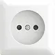 Busch-Jaeger 20 APBJ-524 wandcontactdoos zonder randaarde Safety+ opbouw Balance AP wit