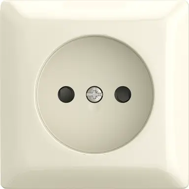 Busch-Jaeger 20 APBJ-522 wandcontactdoos zonder randaarde Safety+ opbouw Balance AP creme