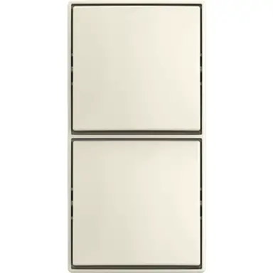 Busch-Jaeger 2601/6/2601/6 APJ-522 dubbele wisselschakelaar opbouw Balance AP creme