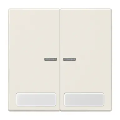 JUNG LS 995 NA KO5 schakelwip 2-voudig met controlevenster en tekstvenster LS990 creme