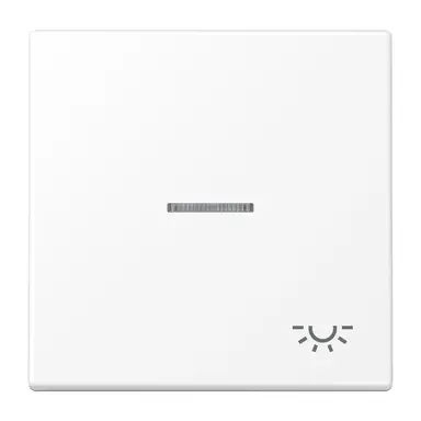 JUNG LS 990 KO5 L WWM schakelwip met lichtsymbool en controlevenster LS990 sneeuwwit mat