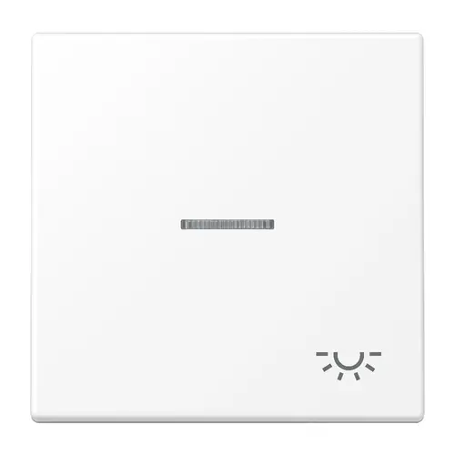 JUNG LS 990 KO5 L WWM schakelwip met lichtsymbool en controlevenster LS990 sneeuwwit mat