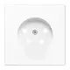 JUNG LS 961 TF WW centraalplaat telefoon 4-polig LS990 alpine wit