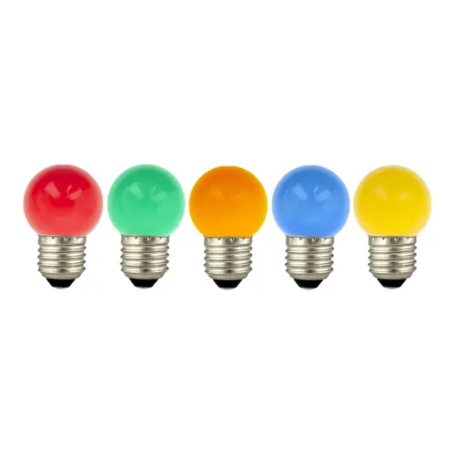 Bailey 143753 set van 5 gekleurde LED-lampen E27 1W