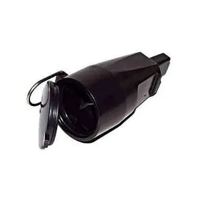 Muller 7000 5555 koppelcontactstop met randaarde kunststof tbv prikkabel zwart