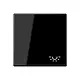 JUNG A 590 L SW schakelwip met lichtsymbool A-range zwart glans