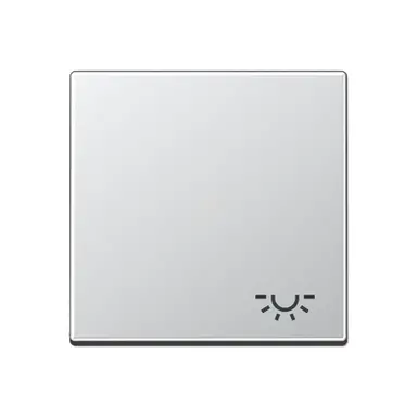 JUNG A 590 L AL schakelwip met lichtsymbool A-range aluminium