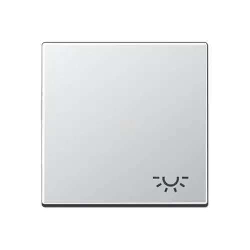 JUNG A 590 L AL schakelwip met lichtsymbool A-range aluminium