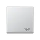 JUNG A 590 L AL schakelwip met lichtsymbool A-range aluminium
