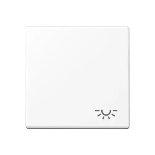 JUNG A 590 L WWM schakelwip met lichtsymbool A-range sneeuwwit mat