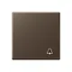 JUNG A 590 K MO schakelwip met belsymbool A-range mokka