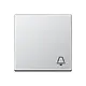 JUNG A 590 K AL schakelwip met belsymbool A-range aluminium