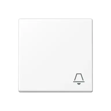 JUNG A 590 K WWM schakelwip met belsymbool A-range sneeuwwit mat