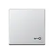 JUNG A 590 T AL schakelwip met sleutelsymbool A-range aluminium