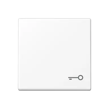 JUNG A 590 T WWM schakelwip met sleutelsymbool A-range sneeuwwit mat