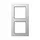 JUNG AC 582 AL afdekraam 2-voudig A Creation aluminium