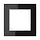 JUNG AC 581 GL SW afdekraam 1-voudig A Creation zwart glas