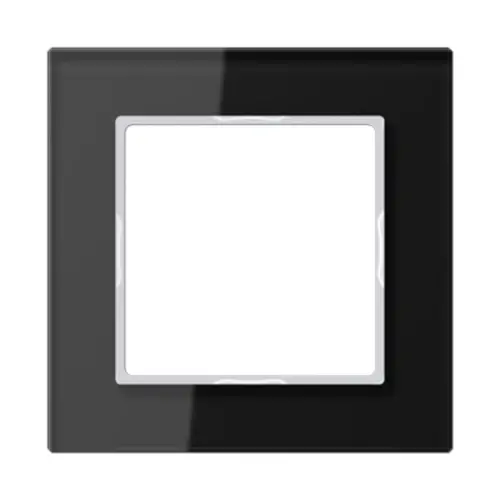JUNG AC 581 GL SW afdekraam 1-voudig A Creation zwart glas