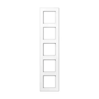 JUNG AC 585 WW afdekraam 5-voudig A Creation alpine wit