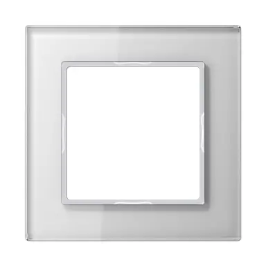 JUNG AC 581 GL WW afdekraam 1-voudig A Creation alpine wit glas