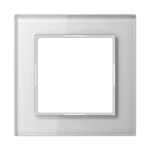 JUNG AC 581 GL WW afdekraam 1-voudig A Creation alpine wit glas