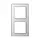 JUNG AC 582 GL WW afdekraam 2-voudig A Creation alpine wit glas
