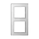 JUNG AC 582 GL WW afdekraam 2-voudig A Creation alpine wit glas