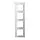 JUNG AC 584 GL WW afdekraam 4-voudig A Creation alpine wit glas