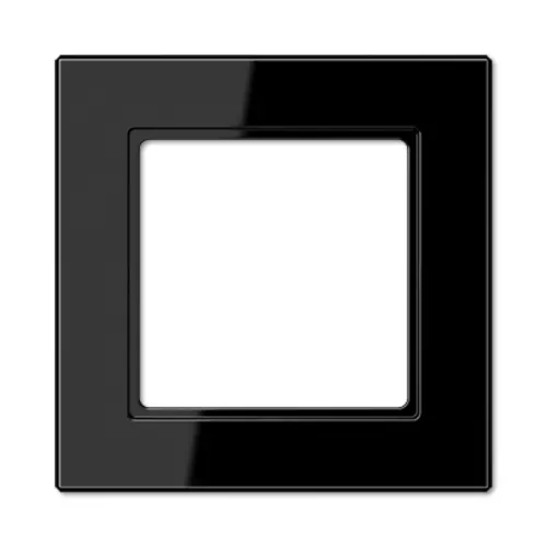 JUNG AC 581 SW afdekraam 1-voudig A Creation zwart glans