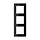 JUNG AC 583 SW afdekraam 3-voudig A Creation zwart