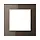 JUNG AC 581 GL MO afdekraam 1-voudig A Creation mokka glas