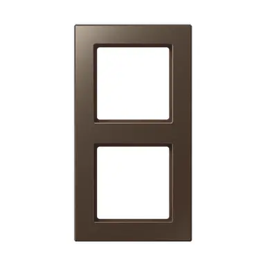 JUNG AC 582 MO afdekraam 2-voudig A Creation mokka