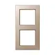 JUNG AC 582 CH afdekraam 2-voudig A Creation champagne