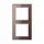 JUNG AC 582 GL MO afdekraam 2-voudig A Creation mokka glas