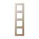 JUNG AC 584 CH afdekraam 4-voudig A Creation champagne
