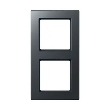 JUNG AC 582 BF ANM afdekraam 2-voudig A Creation antraciet mat