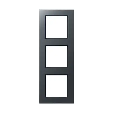 JUNG AC 583 BF ANM afdekraam 3-voudig A Creation antraciet mat