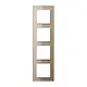 JUNG AC 584 GL CH afdekraam 4-voudig A Creation champagne glas
