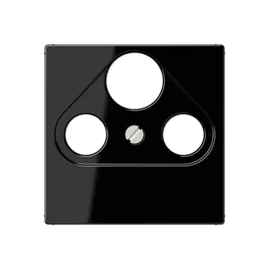 JUNG A 561 PLSAT SW centraalplaat coax/sat A-range zwart glans