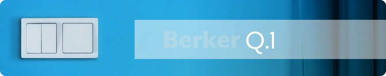 Berker Q.1 schakelmateriaal soft-touch design
