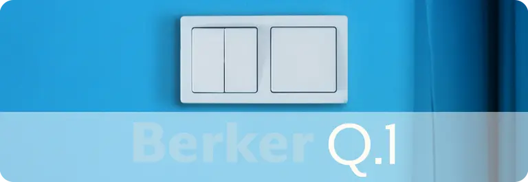 Berker Q.1 schakelmateriaal soft-touch design