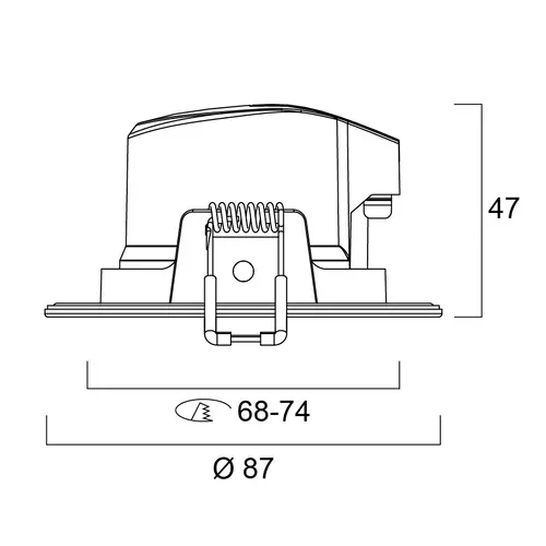 Sylvania 0005282 inbouwspot SunDim 7W dimbaar IP65
