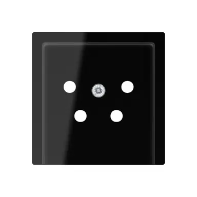 JUNG A 561 NTF SW centraalplaat telefoon 4-polig A-range zwart glans