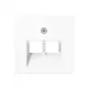JUNG A 569-2 BFPLUA WW centraalplaat 2-voudig tbv RJ45 wandcontactdoos A-range alpine wit