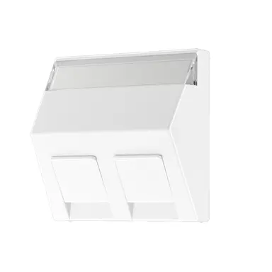 JUNG A 569-30 BF PL WW centraalplaat voor montage adapter 30 graden met tekstvenster A-range alpine wit