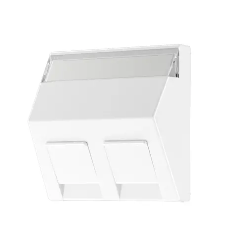 JUNG A 569-30 BF PL WW centraalplaat voor montage adapter 30 graden met tekstvenster A-range alpine wit