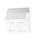 JUNG A 569-30 BF PL WW centraalplaat voor montage adapter 30 graden met tekstvenster A-range alpine wit