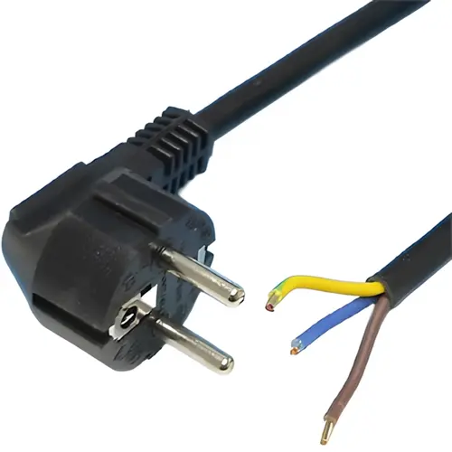 Haka 517400042 aansluitsnoer PVC 3 x 1.5 mm² 3 meter zwart