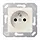 JUNG 5120 FBFKI wandcontactdoos penaarde Safety+ 50 x 50 mm creme
